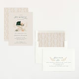 "Pumpkin Stroller" - Baby Shower Invitations in Pumpkin by Petra Kern - Assembled