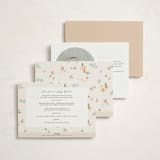 "petite baby blocks" - Baby Shower Invitations in Honey by Jennifer Wick - Back of Card Options