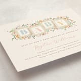 "petite baby blocks" - Baby Shower Invitations in Honey by Jennifer Wick - Detail