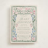"Book Cover" - Baby Shower Invitations in Evergreen by Petra Kern - Front