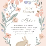"garden bunnies" - Baby Shower Invitations in Petal by Karidy Walker - Detail