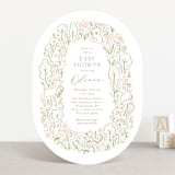 "Woodland Beginnings" - Baby Shower Invitations in Watermelon by Jennifer Wick - Front