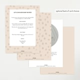"Baby Dino" - Baby Shower Invitations in Tan by Britt - Back of Card Options