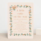 "Cutie Frame" - Baby Shower Invitations in Cream by frau brandt - Front