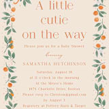 "Cutie Frame" - Baby Shower Invitations in Cream by frau brandt - Detail