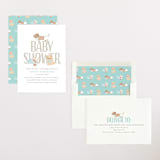 "Puppy" - Baby Shower Invitations in Little Boy Blue by Itsy Belle Studio - Assembled