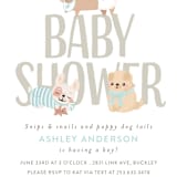 "Puppy" - Baby Shower Invitations in Little Boy Blue by Itsy Belle Studio - Detail