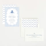 "French Teddy Bear" - Baby Shower Invitations in Gardenia by Pati Cascino - Assembled