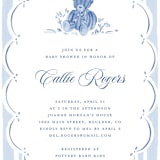 "French Teddy Bear" - Baby Shower Invitations in Gardenia by Pati Cascino - Detail