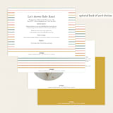 "Tiny Hearts" - Baby Shower Invitations in Hearts Rainbow by Stacey Meacham - Back of Card Options