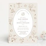 "autumn toile" - Baby Shower Invitations in Acorn by Rebecca Durflinger - Front