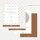 "autumn toile" - Baby Shower Invitations in Acorn by Rebecca Durflinger - Back of Card Options
