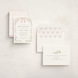 "Dainty Garden" - Baby Shower Invitations in Blush by Paper Raven Co. - Assembled