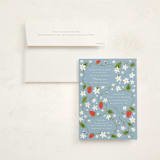 "Berry Sweet" - Baby Shower Invitations in Blueberry by Hudson meet Rose - With Envelope