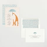 "Take Shelter" - Baby Shower Invitations in Powder by Gwen Bedat - Assembled