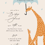 "Take Shelter" - Baby Shower Invitations in Powder by Gwen Bedat - Detail