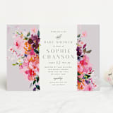 "Blooms" - Baby Shower Invitations in Rose by Lori Wemple - Front