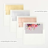 "Blooms" - Baby Shower Invitations in Rose by Lori Wemple - Envelope Liner Options
