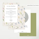"belle" - Baby Shower Invitations in Meadow by Petra Kern - Back of Card Options