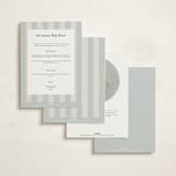 "On Board" - Baby Shower Invitations in Sailor by Stephanie Hawkes - Back of Card Options