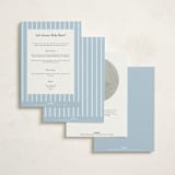 "Simple Garland" - Baby Shower Invitations in Sky by Christy Hy Lee - Back of Card Options