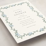 "Simple Garland" - Baby Shower Invitations in Sky by Christy Hy Lee - Detail