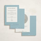 "Antique Teddy Bear" - Baby Shower Invitations in Frost by Becky Nimoy - Back of Card Options