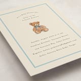 "Antique Teddy Bear" - Baby Shower Invitations in Frost by Becky Nimoy - Detail