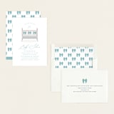 "Crib Bows" - Baby Shower Invitations in Powder Blue by Carolyn MacLaren - Assembled