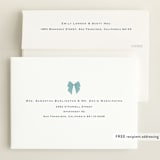 "Crib Bows" - Baby Shower Invitations in Powder Blue by Carolyn MacLaren - FREE Recipient Addressing
