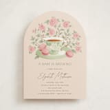 "A Baby Is Brewing" - Baby Shower Invitations in Framboise by Jamie Alexander - Front