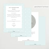 "Penguins" - Baby Shower Invitations in Ice by Teju Reval - Back of Card Options