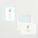 "Penguins" - Baby Shower Invitations in Ice by Teju Reval - Assembled