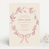 "Winnie" - Baby Shower Invitations in Rose by Robert and Stella - Front