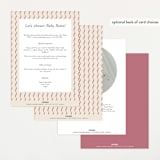 "Winnie" - Baby Shower Invitations in Rose by Robert and Stella - Back of Card Options