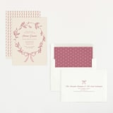 "Winnie" - Baby Shower Invitations in Rose by Robert and Stella - Assembled