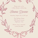 "Winnie" - Baby Shower Invitations in Rose by Robert and Stella - Detail