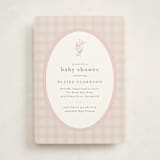 "Delicate Bloom" - Baby Shower Invitations in Ballet Slipper by Jessica Williams - Front