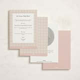 "Delicate Bloom" - Baby Shower Invitations in Ballet Slipper by Jessica Williams - Back of Card Options