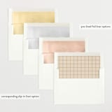 "Footprint" - Baby Shower Invitations in Golden by Stacey Meacham - Envelope Liner Options