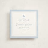 "Simply Classic" - Baby Shower Invitations in Sky by Melinda Denison - Front