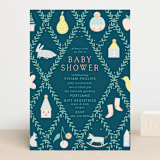 "Trellis" - Baby Shower Invitations in Hunter by Eve Schultz - Front