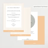 "Trellis" - Baby Shower Invitations in Hunter by Eve Schultz - Back of Card Options