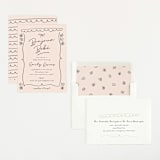"Oh Bebe" - Baby Shower Invitations in Blush by Ashley Iwafuchi - Assembled