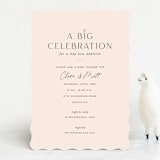 "big celebration, tiny addition" - Baby Shower Invitations in Blush by Sara Hicks Malone - Front