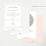 "big celebration, tiny addition" - Baby Shower Invitations in Blush by Sara Hicks Malone - Back of Card Options