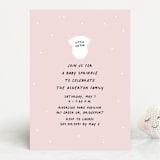 "Little Sibling" - Baby Shower Invitations in Cotton Candy by Lea Delaveris - Front