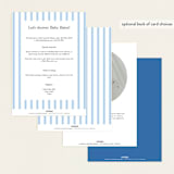 "bunny crest" - Baby Shower Invitations in Cotton Candy by Cass Loh - Back of Card Options