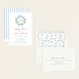 "bunny crest" - Baby Shower Invitations in Cotton Candy by Cass Loh - Assembled