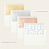 "bunny crest" - Baby Shower Invitations in Cotton Candy by Cass Loh - Envelope Liner Options